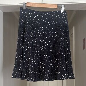 Ann Taylor Black and White Skater Skirt